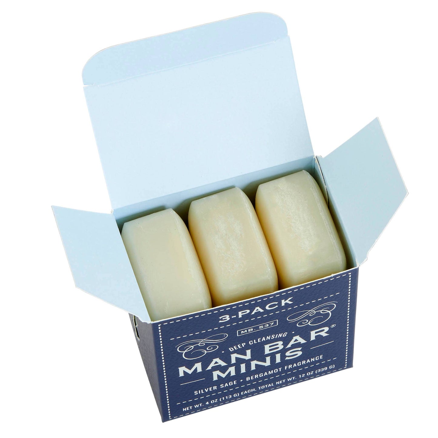 Man Bar Miniature 3pc Gift Set - Silver Sage & Bergamot