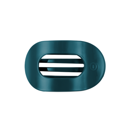 Round Flat TELETIE Clip | Medium | Teal With It