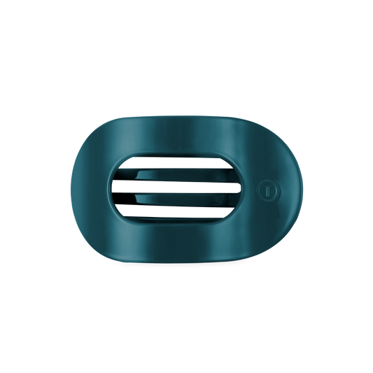 Round Flat TELETIE Clip | Medium | Teal With It