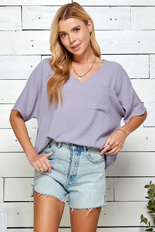 Dusty Lavender Meagan Blouse
