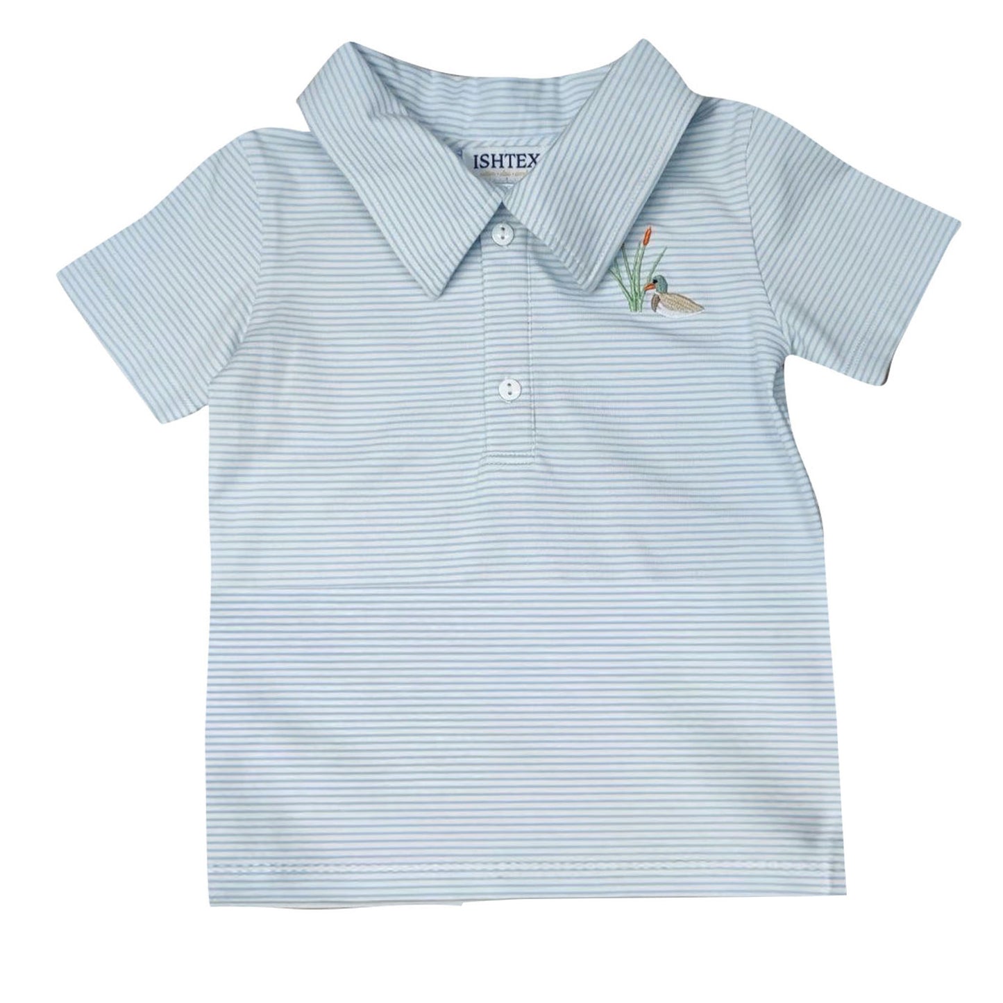 Boys Striped Mallard Polo T-Shirt