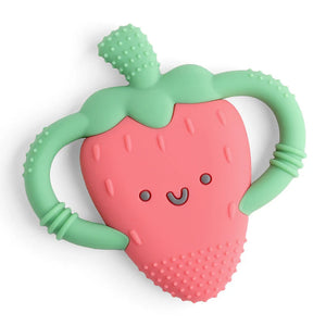 Chew Crew™ Silicone Handle Teether - Bonnie the Strawberry