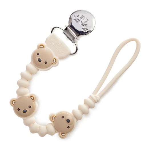 Sweetie Strap™ Plus - Silicone Pacifier Clip - Bear