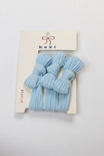Kaxi Nylon Bow Slick Back Hair Ties