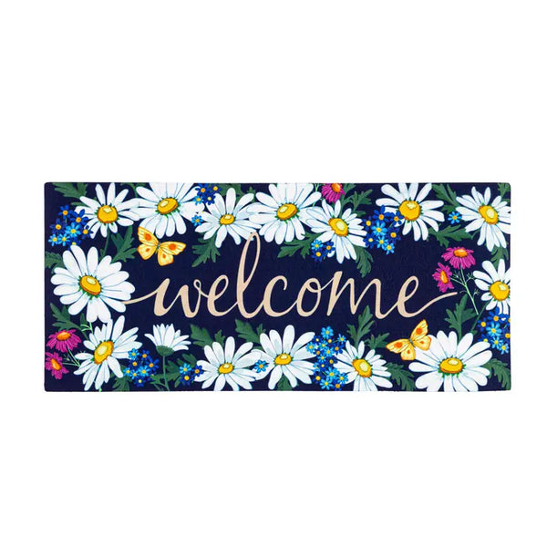 Welcome Daisies and Butterflies Sassafras Switch Mat