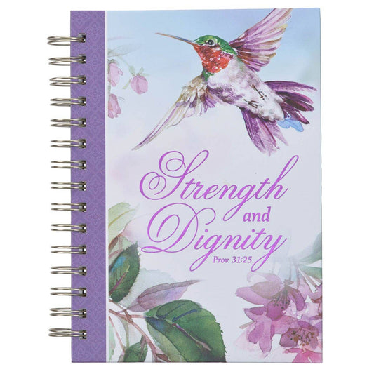 Purple Strength and Dignity Prov. 31:25 Spiral Journal