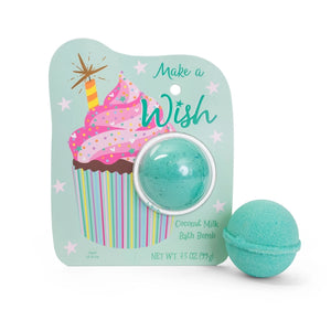 Make A Wish Birthday Cupcake Clamshell Bath Bomb