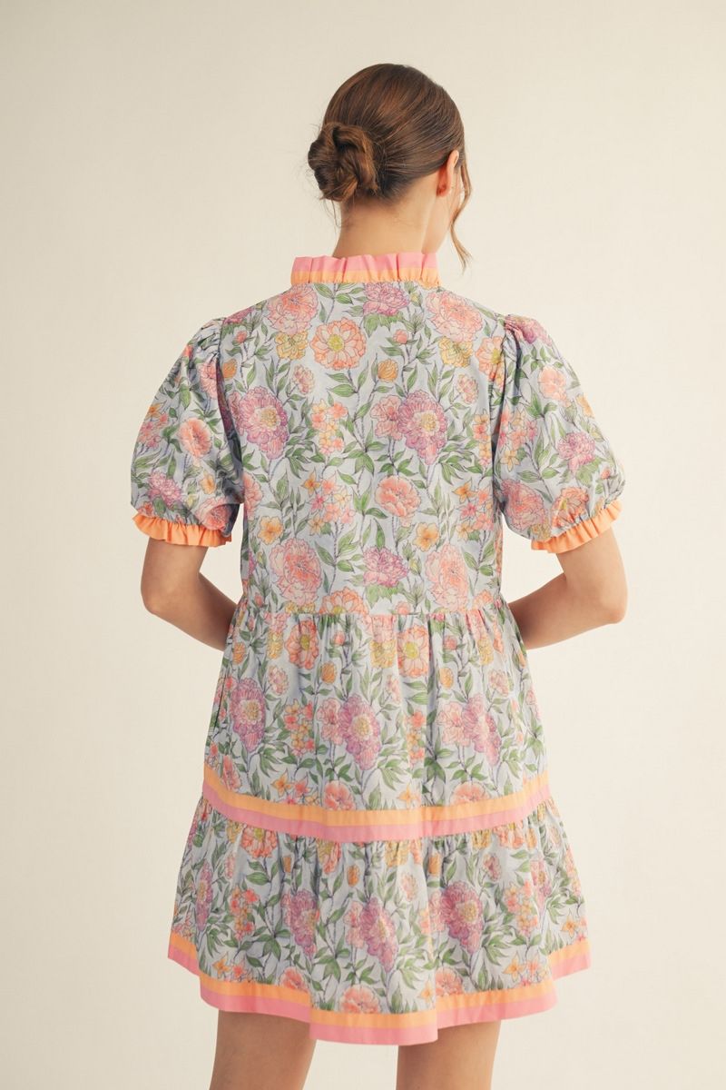 Blue Skies & Blossoms Dress