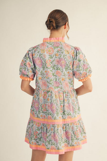 Blue Skies & Blossoms Dress