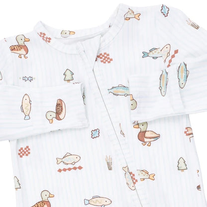 Angel Dear Lake Cuties 2-Way Zipper Footie