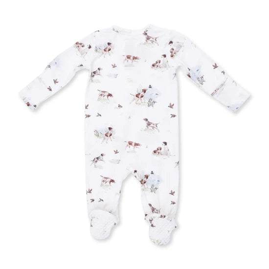 Angel Dear Pointer Pups & Duck Buddies 2-Way Zipper Footie