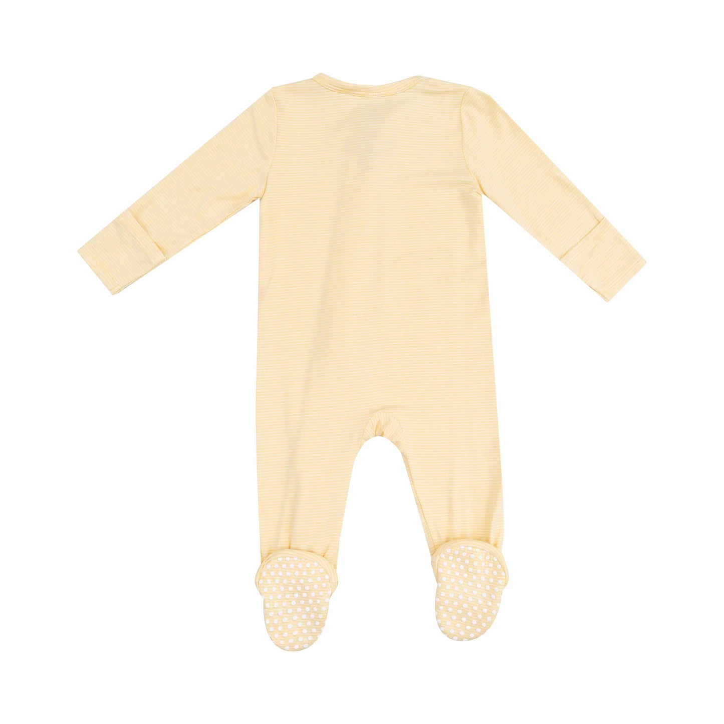 Angel Dear Stripe Baby Chicks 2-Way Zipper Footie