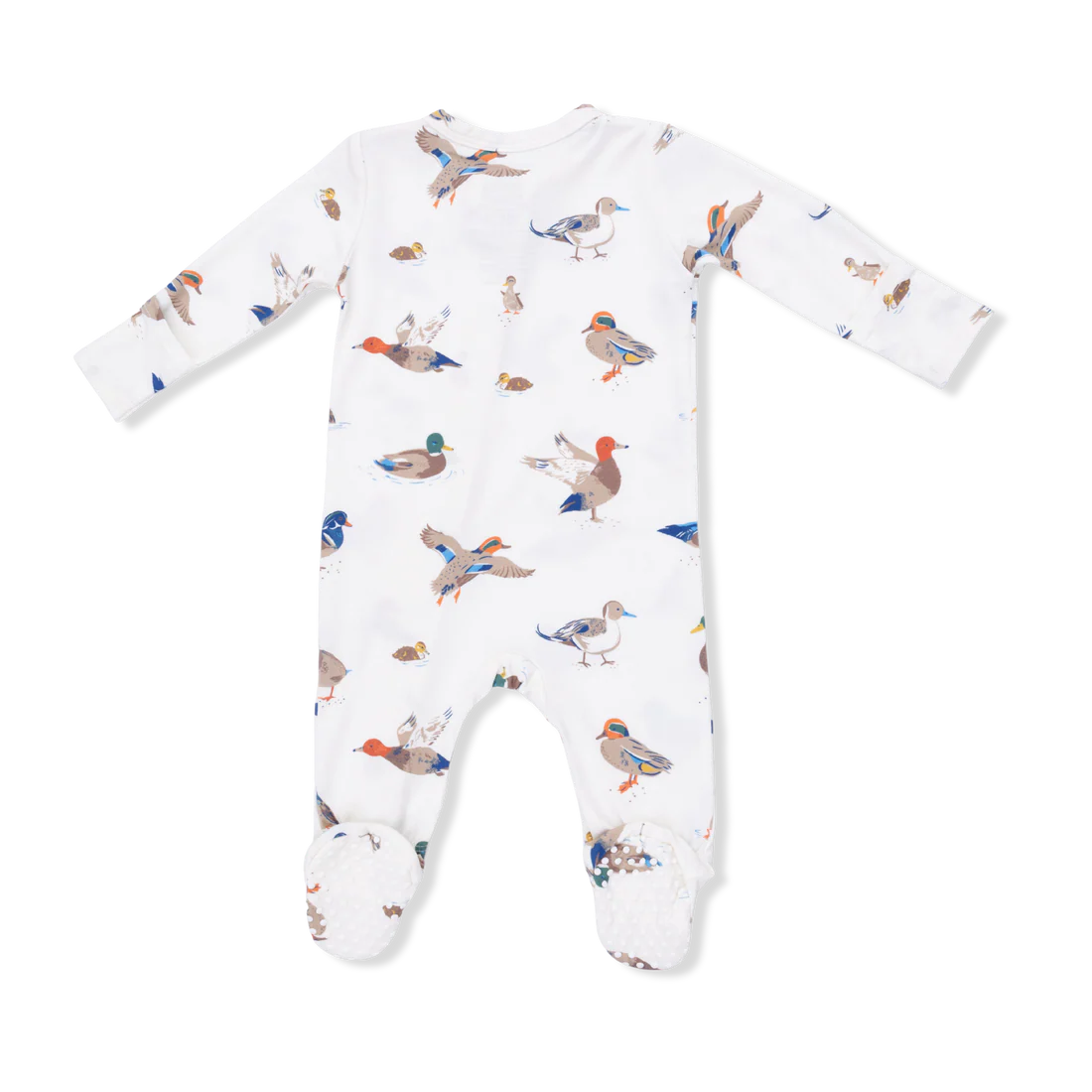 Angel Dear Ducks 2-Way Ruffle Zipper Footie