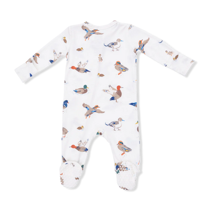 Angel Dear Ducks 2-Way Ruffle Zipper Footie