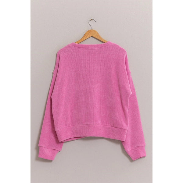 Rose Pink Lillie Soft Knit Sweater