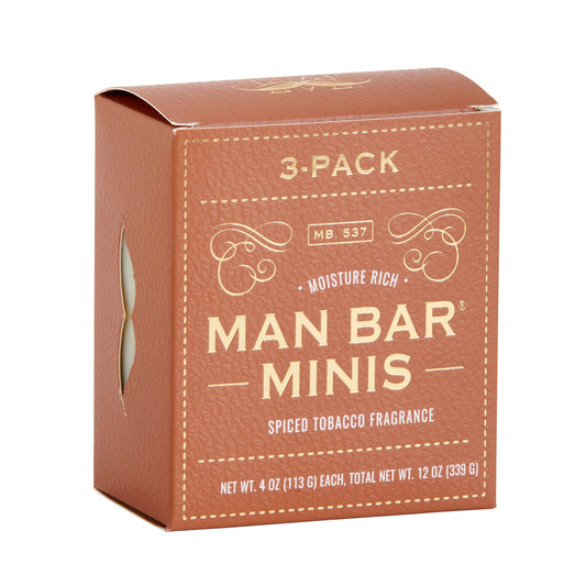 Man Bar Miniature 3pc Gift Set -  Spiced Tobacco