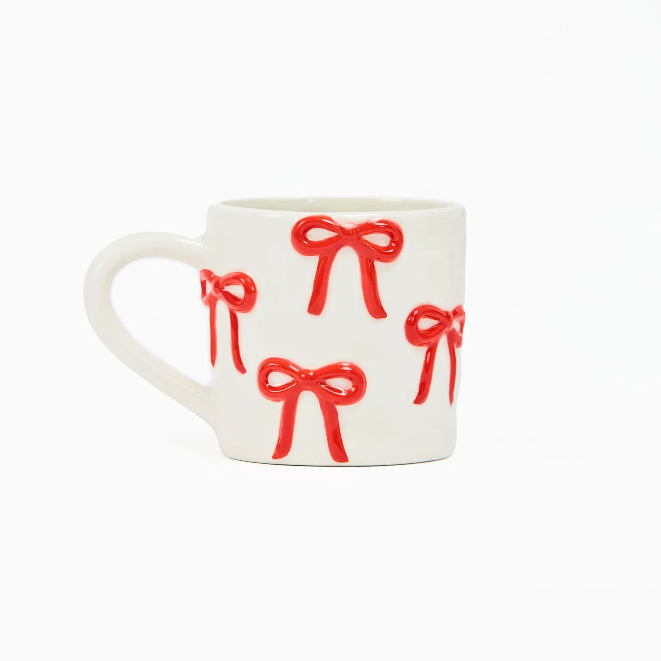 Sculpted Bows Ceramic Mug