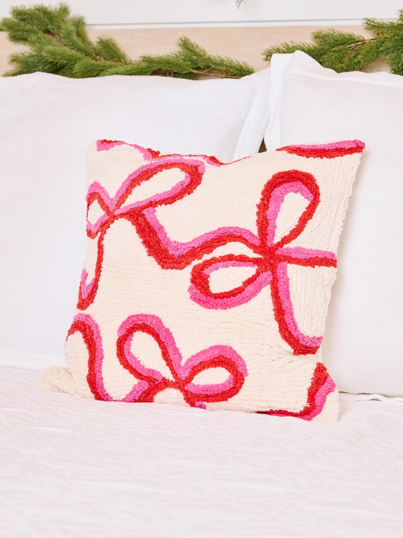Whimsical Bows Square Pillow