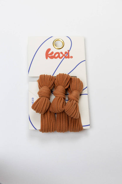 Kaxi Nylon Bow Slick Back Hair Ties