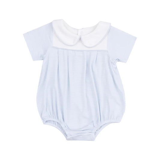 Angel Dear Classic Blue Stripe Classic Box Pleat Bubble