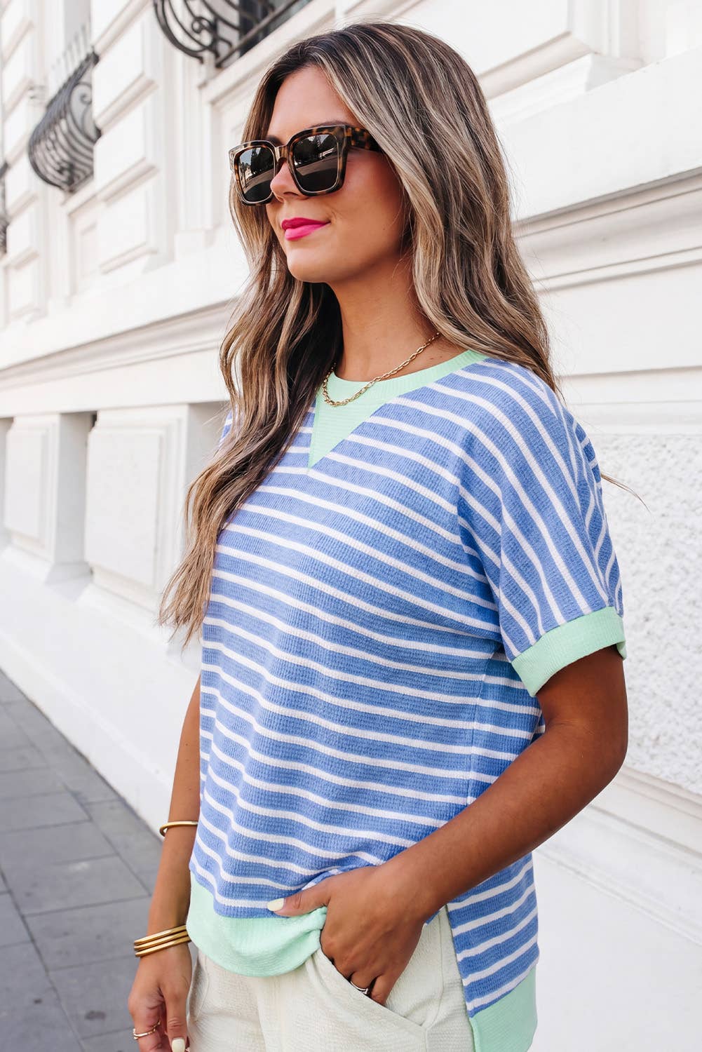 Boardwalk Breeze Stripe Top