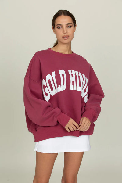 Gold Hinge Pale Mulberry Wide Arm Sweatshirt