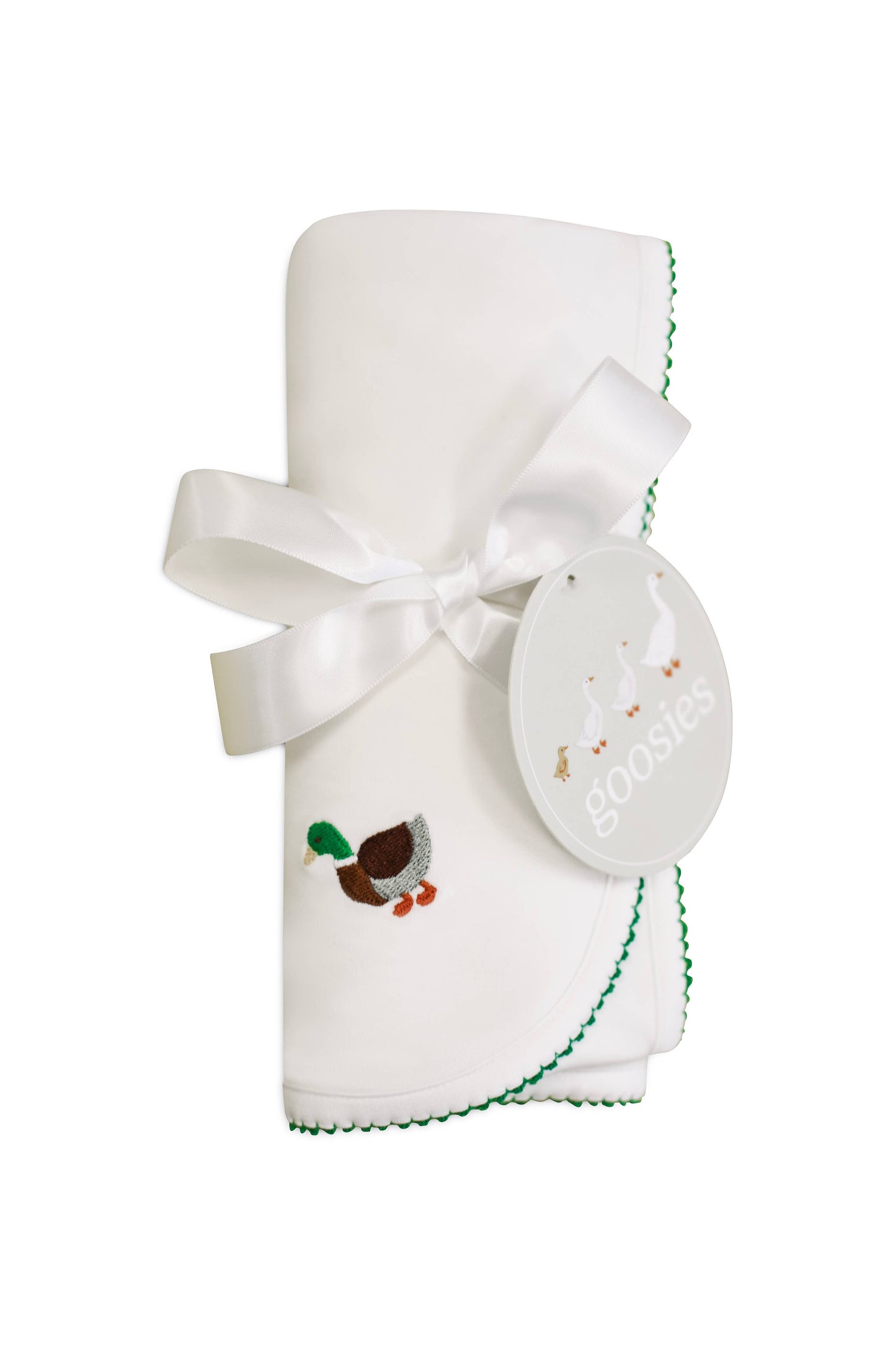 Mallard Ducks Pip Embroidered Blanket