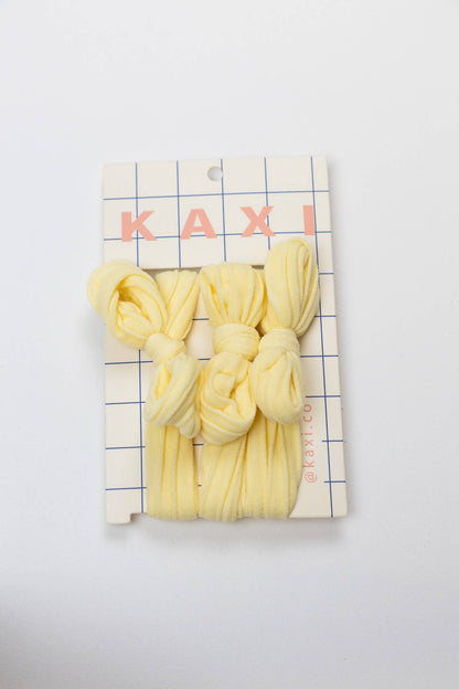 Kaxi Nylon Bow Slick Back Hair Ties
