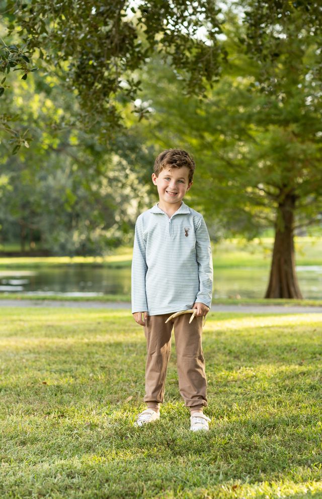 Trotter Street Deer 1/4 Zip Pullover