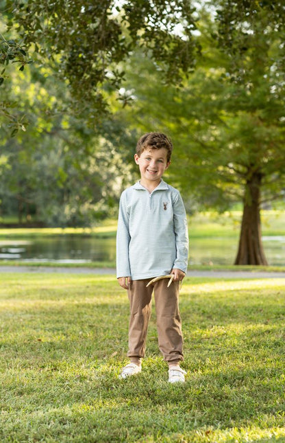 Trotter Street Deer 1/4 Zip Pullover