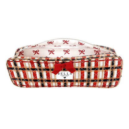 Plaid Quilted Hair Tool Bag