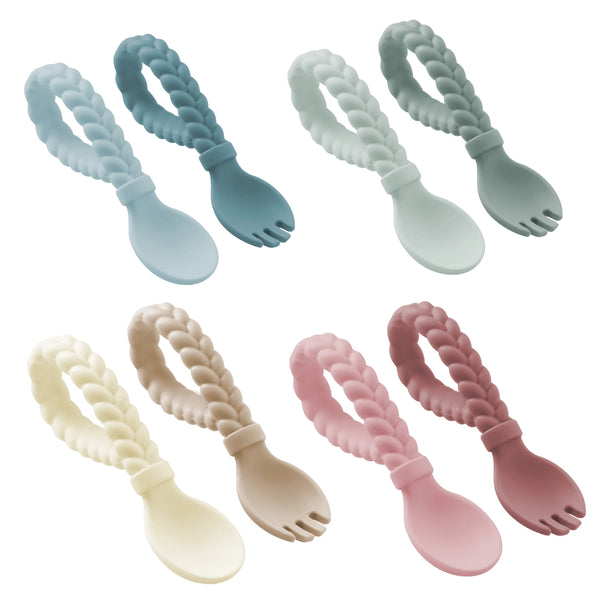 Sweetie Spoons™ Spoon + Fork Set - Mint