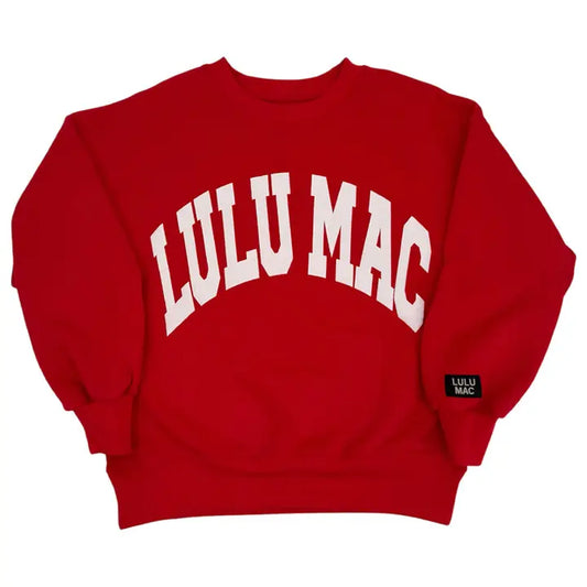 Lulu Mac Red & White Sweatshirt