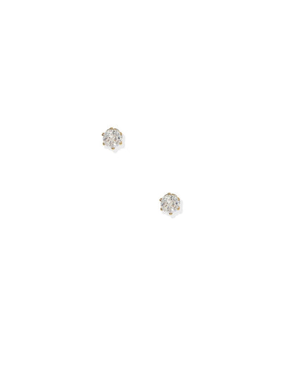 Helen Gold Screwback Stud Earrings