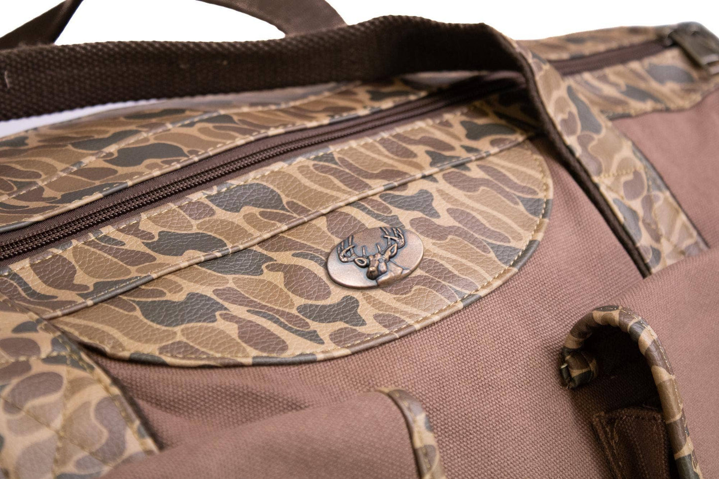 Brown & Tan Buck Camo Weekender Bag