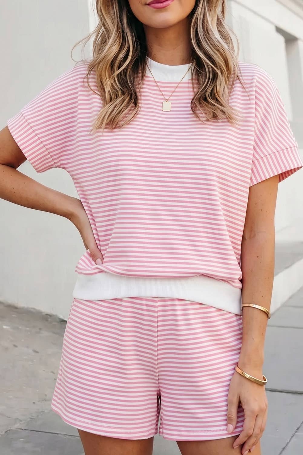 Seaside Stripe Short Set