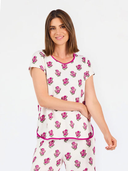 Fable Floral Pink Melody Pants Set
