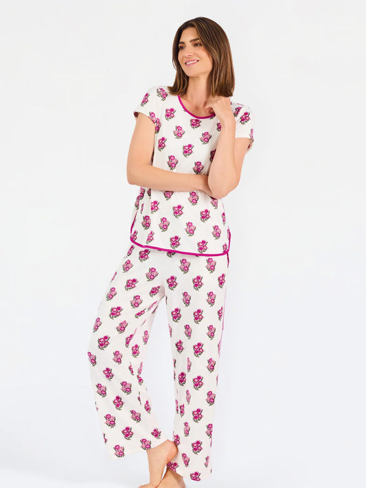 Fable Floral Pink Melody Pants Set
