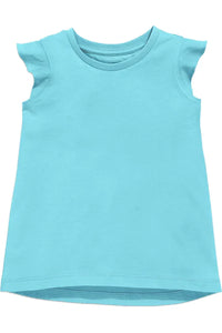 Youth Sky Blue Ruffle Sleeve Shirt