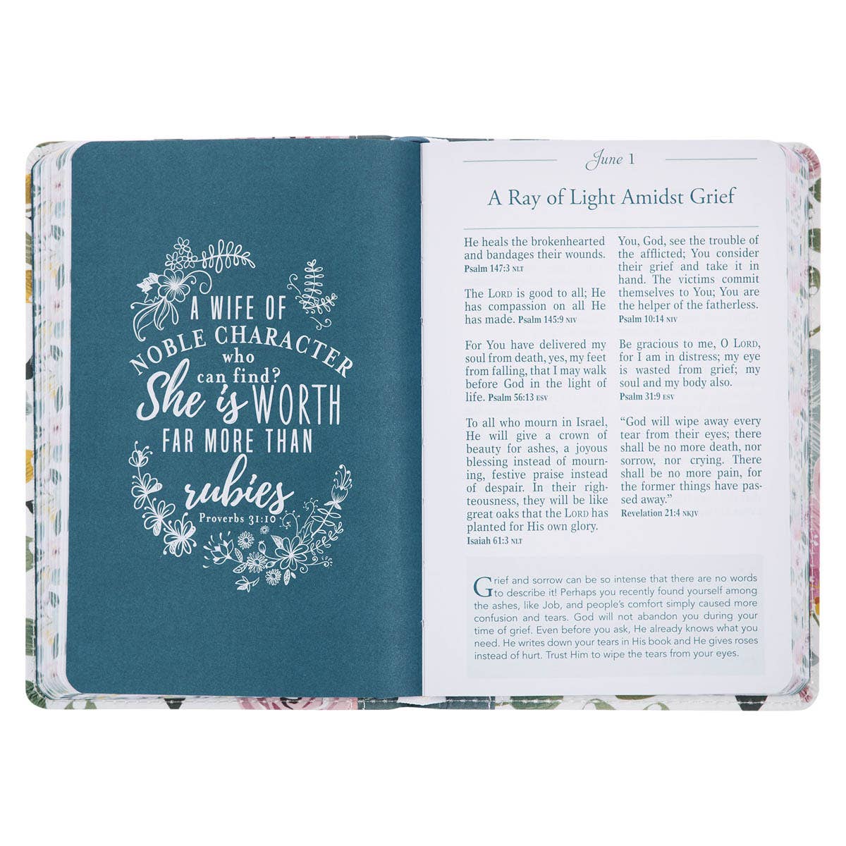 Devotional for Women Faux Leather Pocket Bible