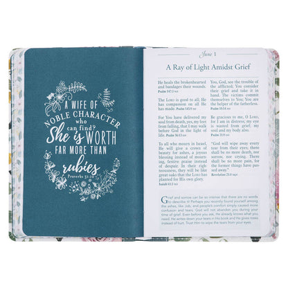 Devotional for Women Faux Leather Pocket Bible
