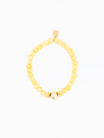 Yellow Paloma Beaded Bracelet