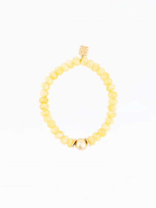 Yellow Paloma Beaded Bracelet