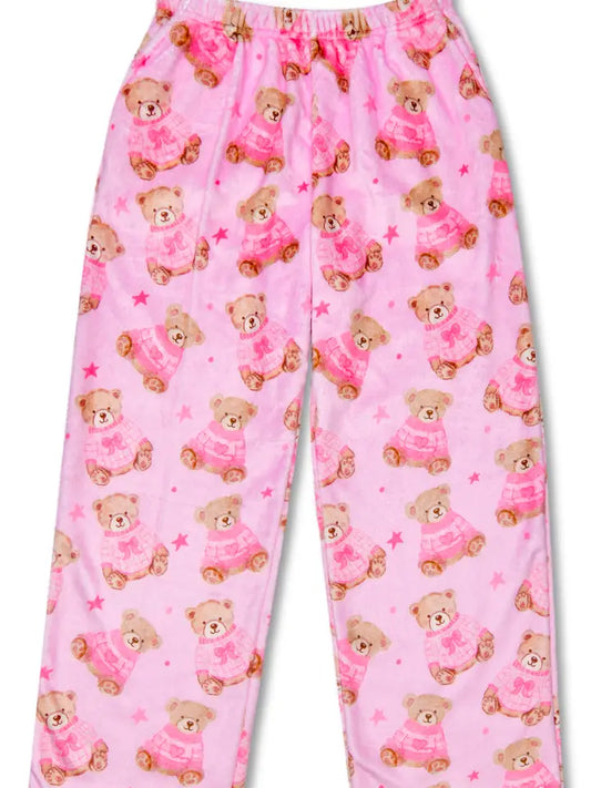 Youth Beary Cute Plush Pants