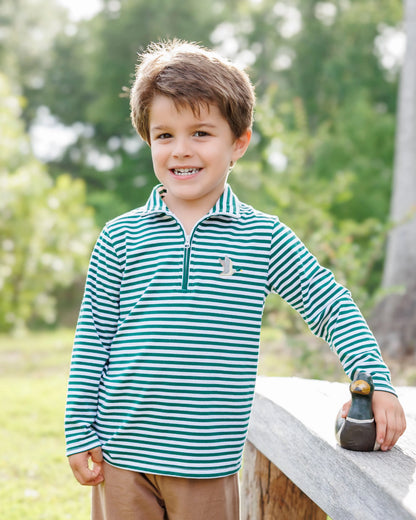 Green Stripe Hunting Buddies Pullover