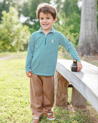 Green Stripe Hunting Buddies Pullover