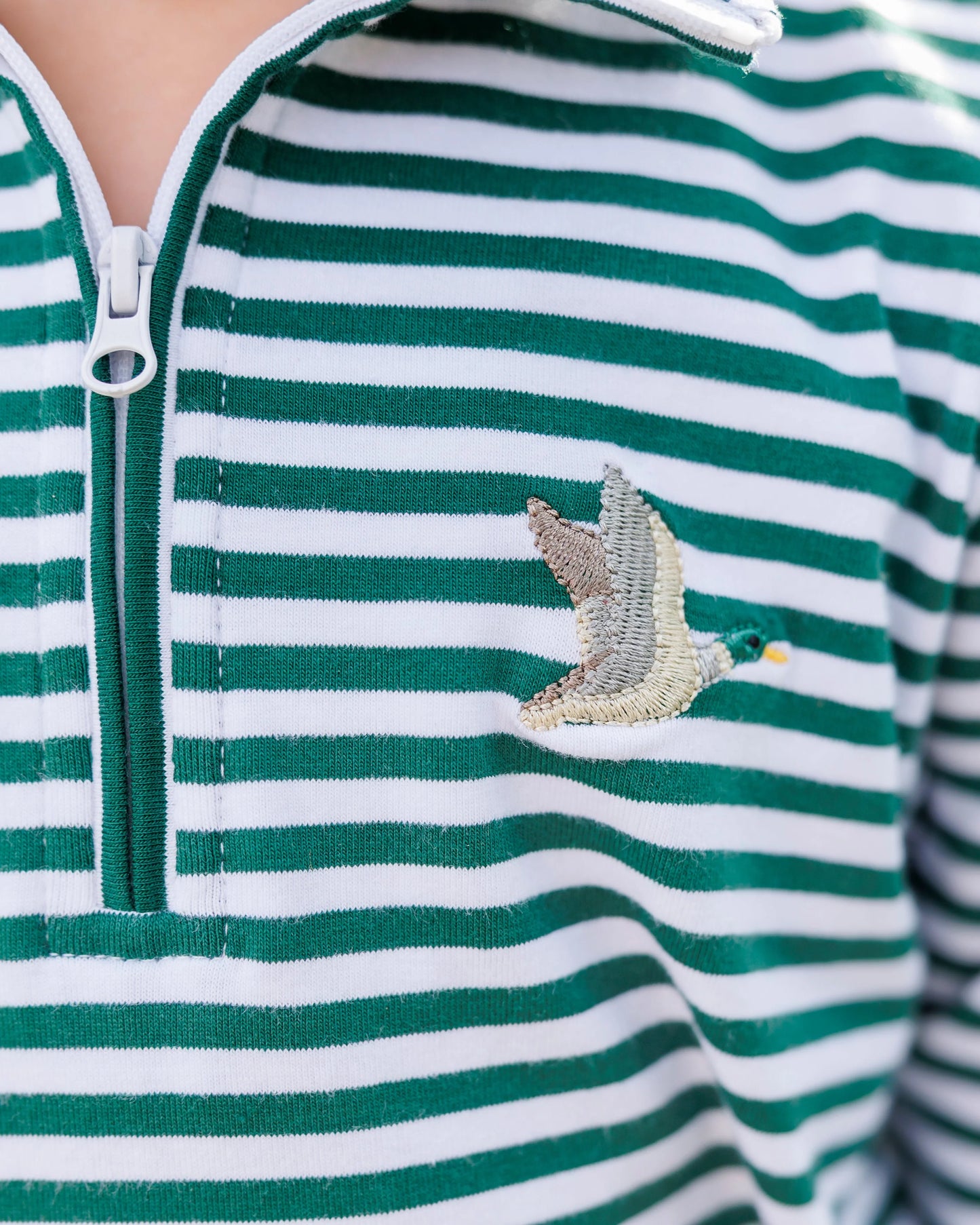 Green Stripe Hunting Buddies Pullover