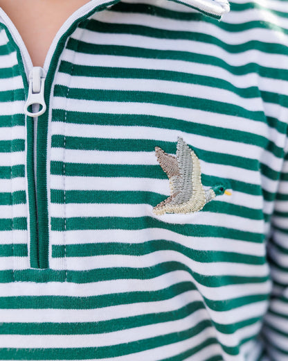 Green Stripe Hunting Buddies Pullover