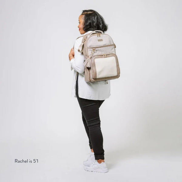 Boss Plus™ Large Diaper Bag Backpack - Vanilla Latte