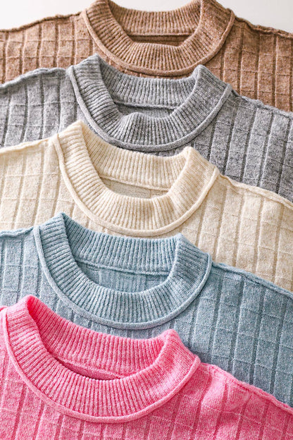 Allie Ribbed Knit Sweater
